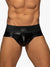 Addicted Fetish ADF133 Front Zip Rub Brief Black