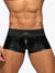 Addicted Fetish ADF134 Front Zip Rub Trunk  Black