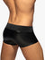 Addicted Fetish ADF134 Front Zip Rub Trunk  Black