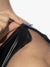 Addicted Fetish Rub Shoulder Zip  Tanktop Black
