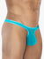 Cut4Men Glow Micro String Bulge Mesh Turquoise