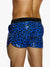 Modus Vivendi Leopard Jogging Cut Shorts Blue