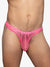 Sukrew Underground Sheer Low Rise Thong Electric Pink